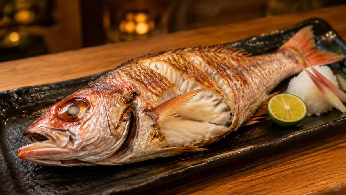 のどぐろの塩焼き