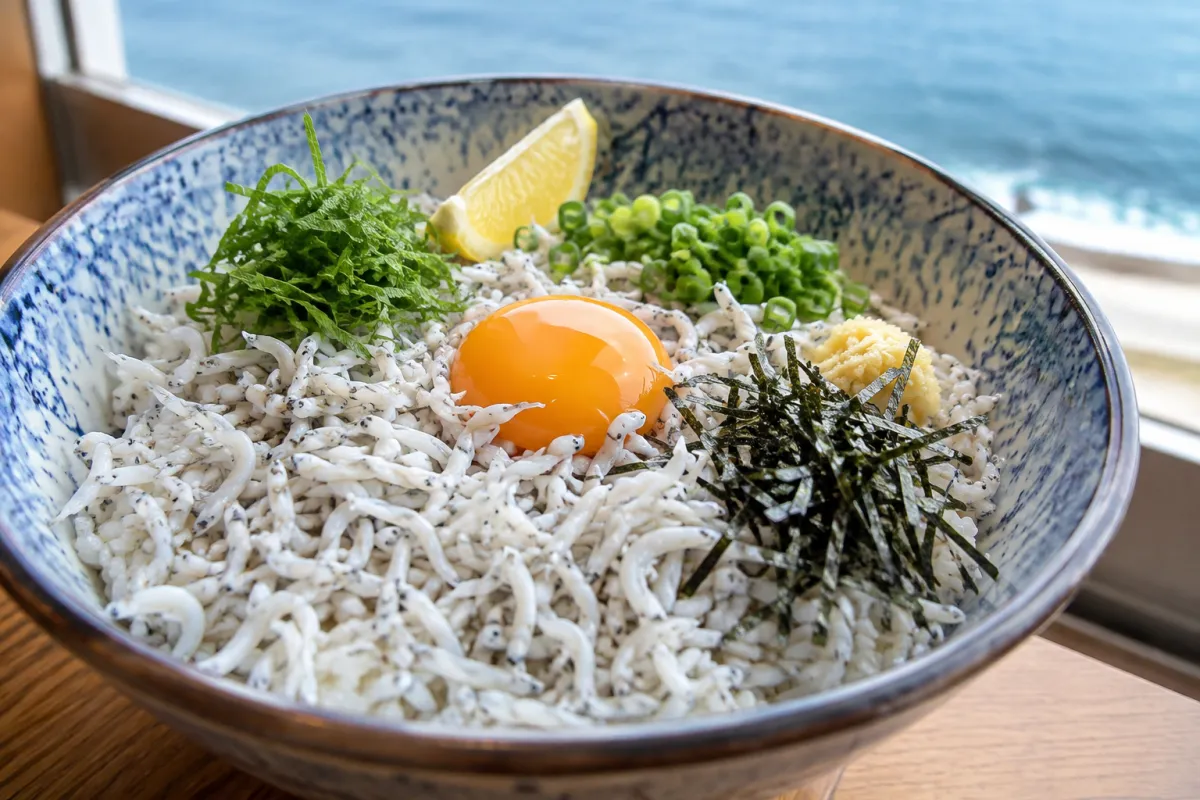 Enoshima Shirasu-don (Whitebait Bowl)