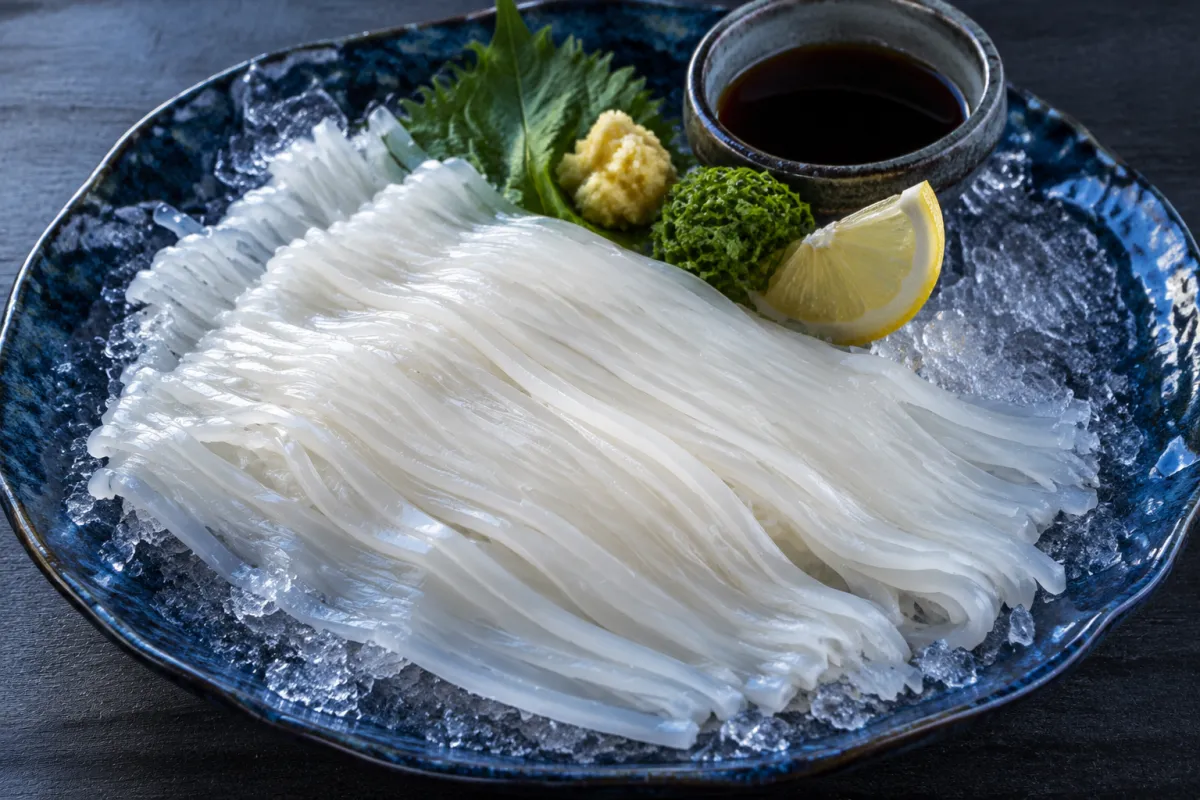 Ika Somen (Squid Sashimi)